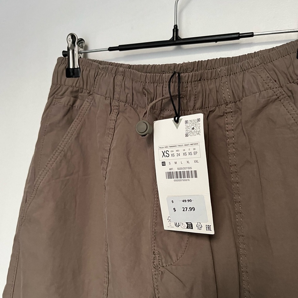 Zara Parachute Trousers Pants Women’s Size XS NWT NEW 5520/207/505 - Picture 3 of 7